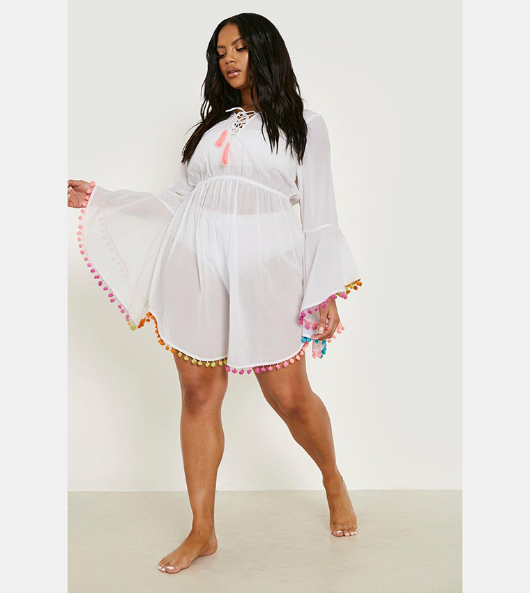 Pom pom beach outlet dress