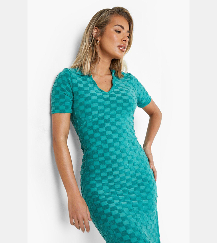 bodycon dress fabric Made in USA Rib Knit Sleeveless Bodycon Dress with Slit – FrouFrou Couture main image 0