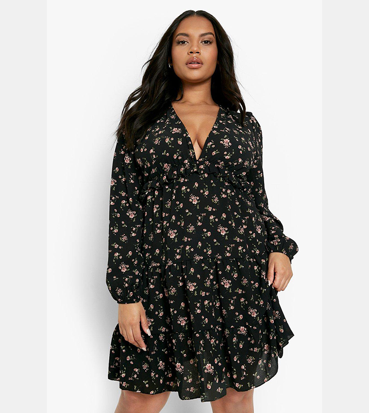 Boohoo on sale ditsy dress