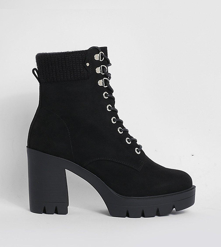 Heeled hiker clearance booties