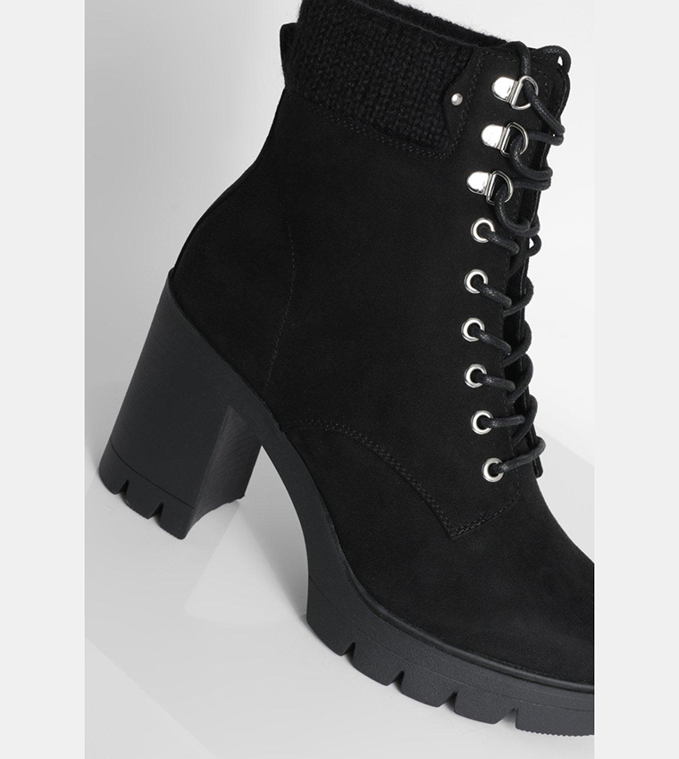 Heeled hot sale hiker booties