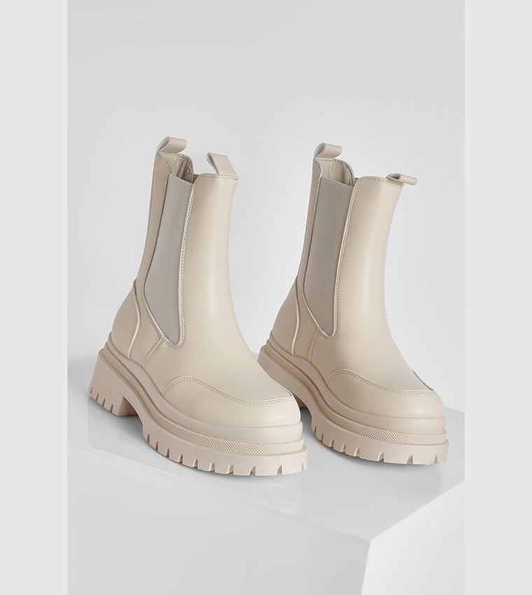 Wide fit chunky chelsea on sale boots