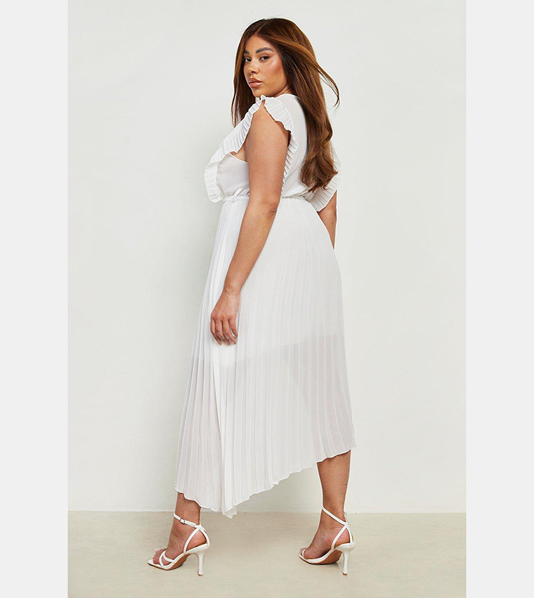 Belted wrap best sale front midi dress