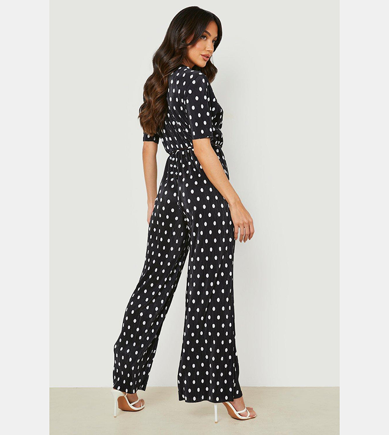 Boohoo Black White Jumpsuit BNWT BOOHOO Black White Floral