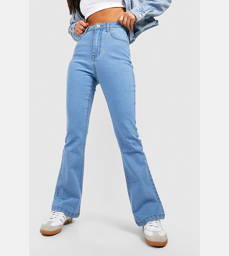 Basic High Rise Flared Jeans