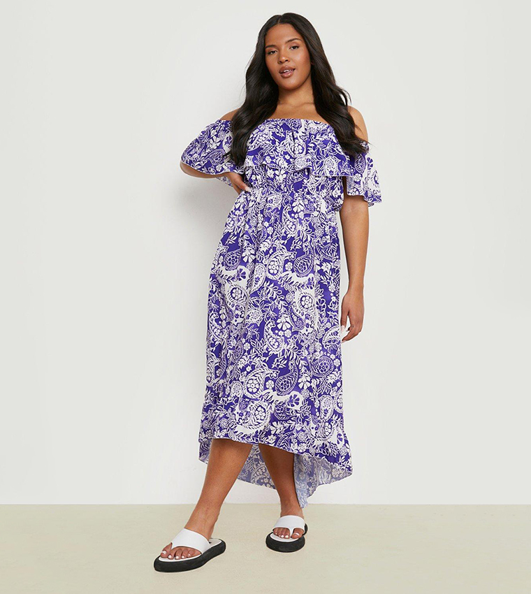 Paisley casual plus 2025 size maxi dresses