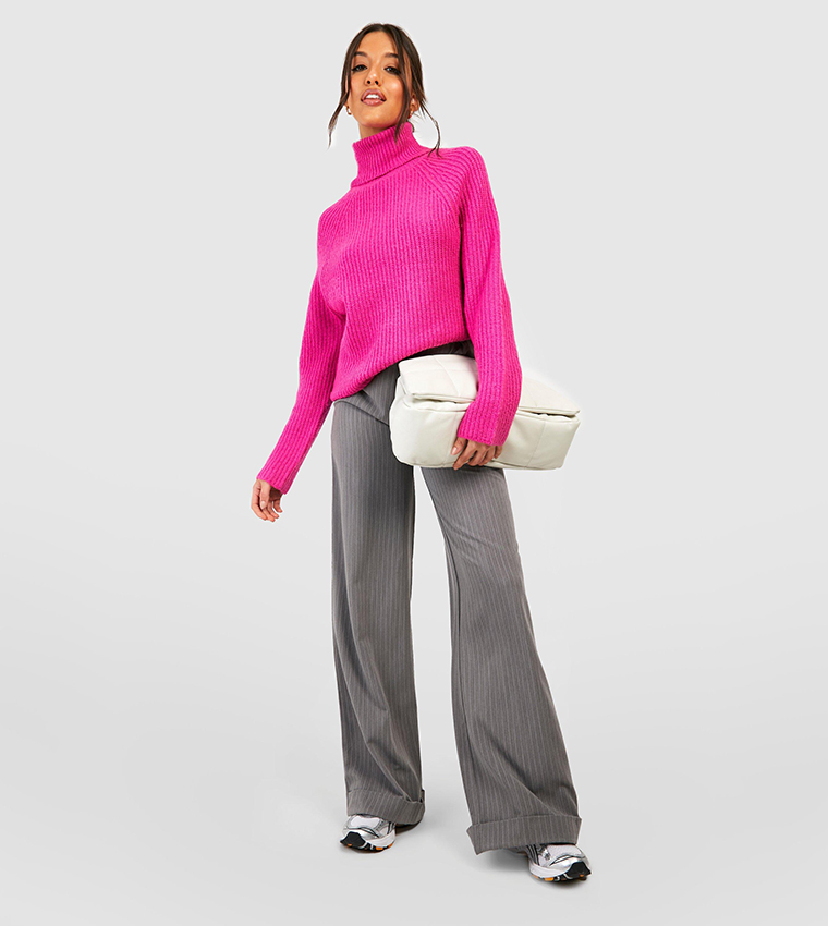 Knitted Roll Neck Sweater