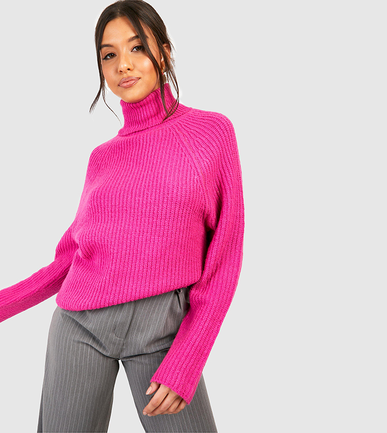 Knitted Roll Neck Sweater