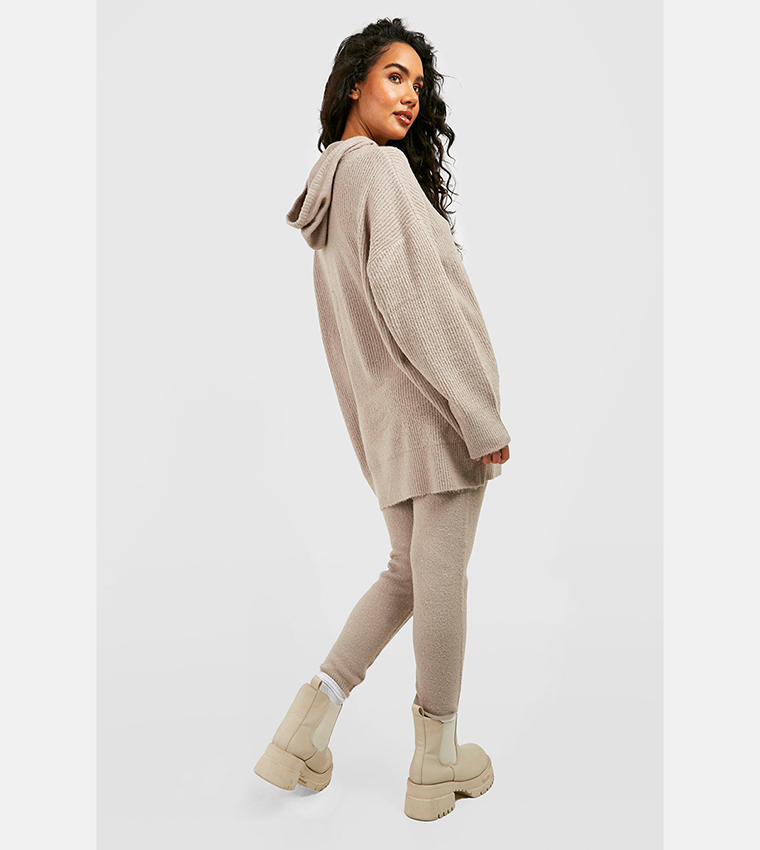 Soft Knit Hoodie & Trousers Co-Ord Set