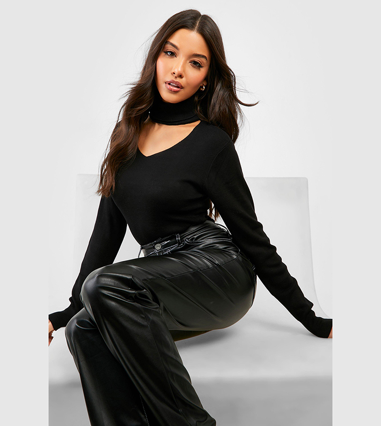 Black choker outlet jumper