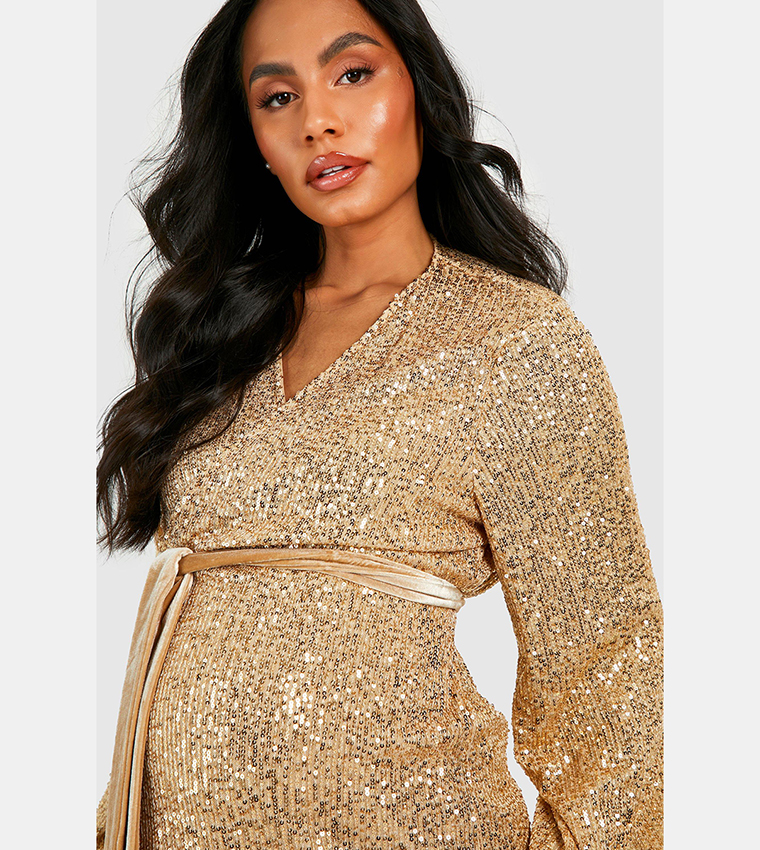 Mermaid Dress Pink Sequin Maternity Dress Maxi Dress Sequin Maternity  Maternity Dresses Uk Boohoo Buy Boohoo