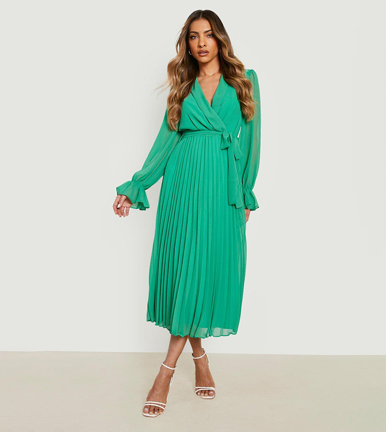 Chiffon wrap cheap dresses