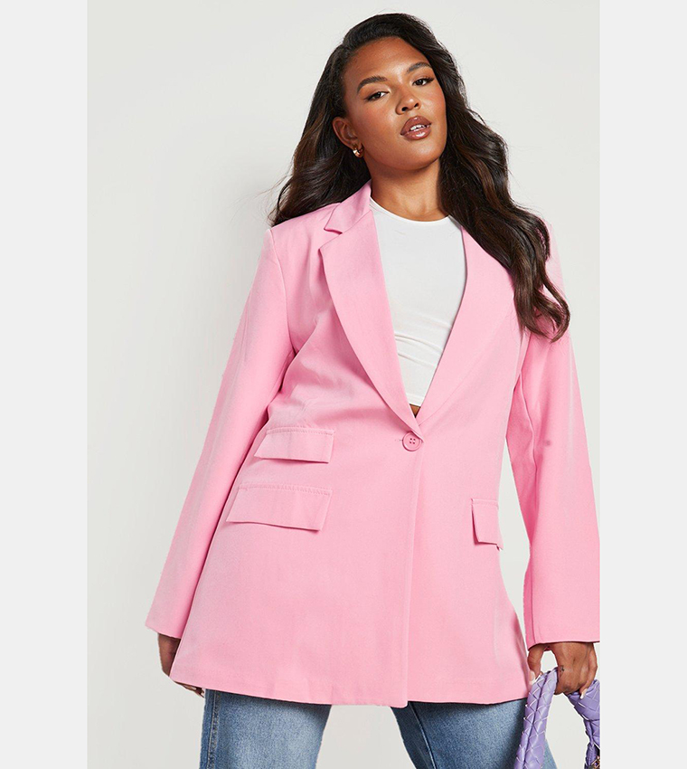 Pale 2025 pink blazer