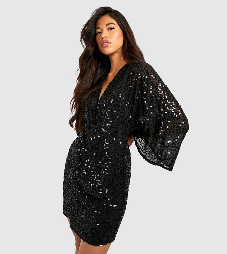 Knot front sequin dress hotsell