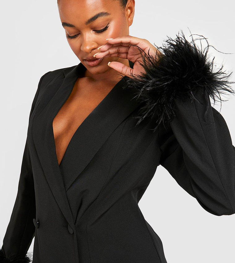 Tall black hot sale blazer dress