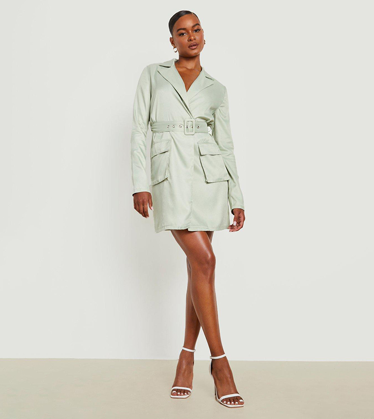 Vero moda double on sale breasted utility blazer dress