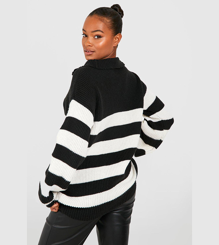 Oversized on sale striped jumper