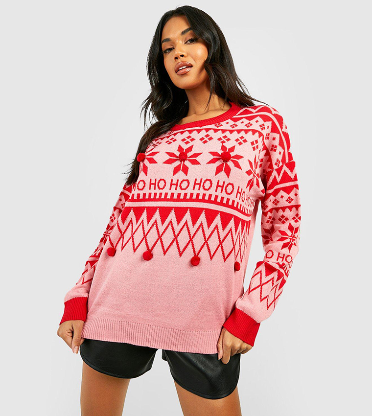 Christmas jumper pom pom hotsell