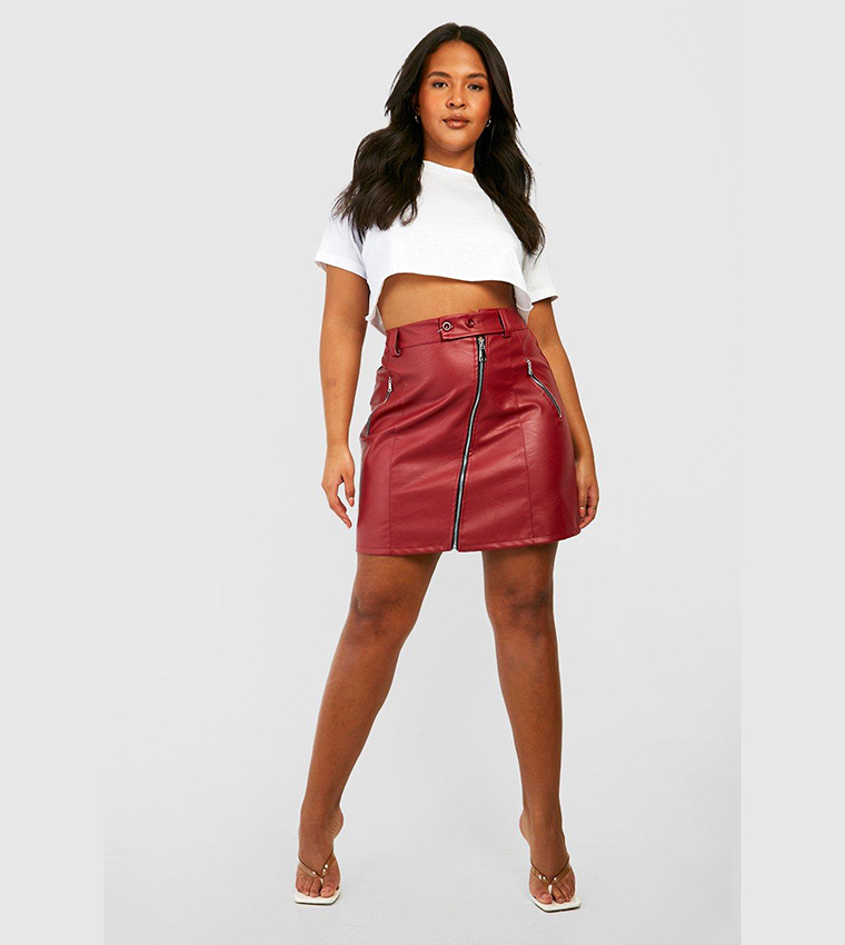 Plus size outlet red skirt xl