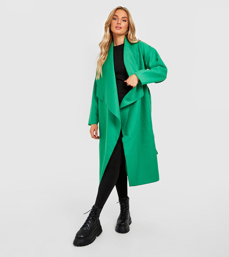 Green waterfall coat hotsell