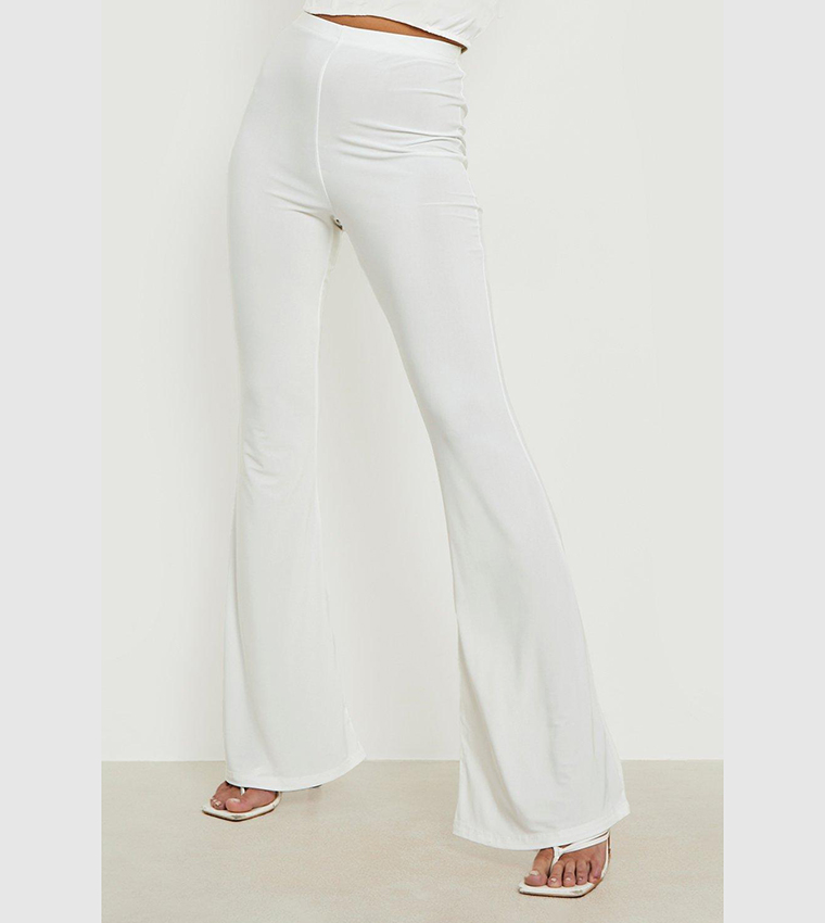 Trousers, High Waisted Slinky Flared Trousers