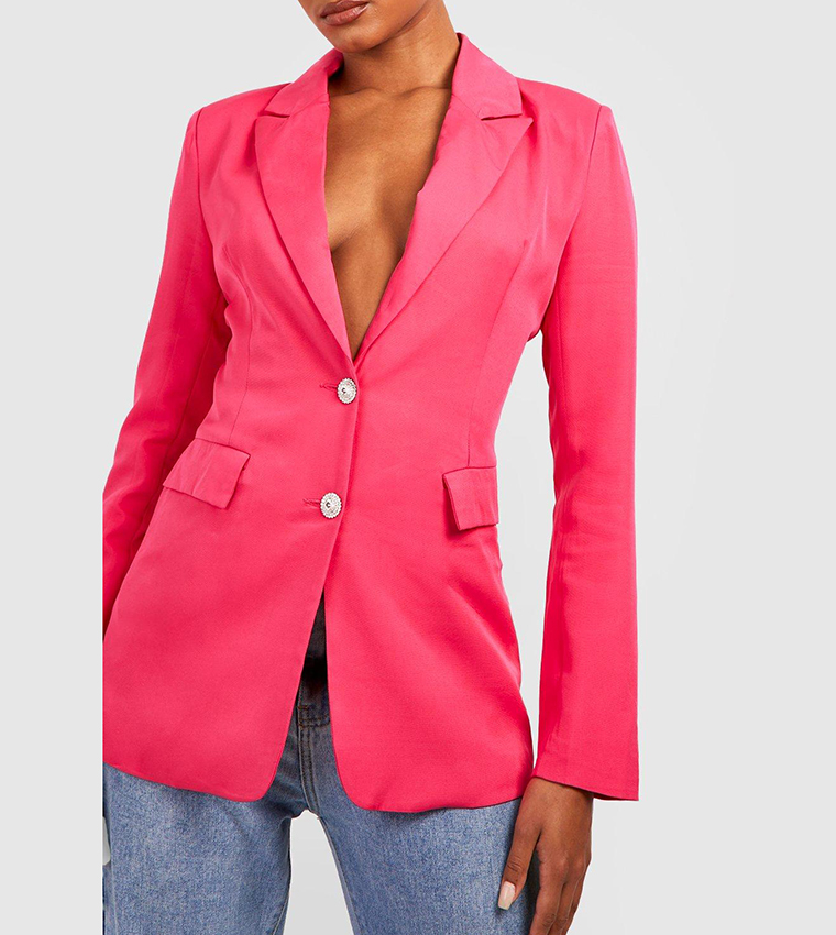 Tall pink outlet blazer