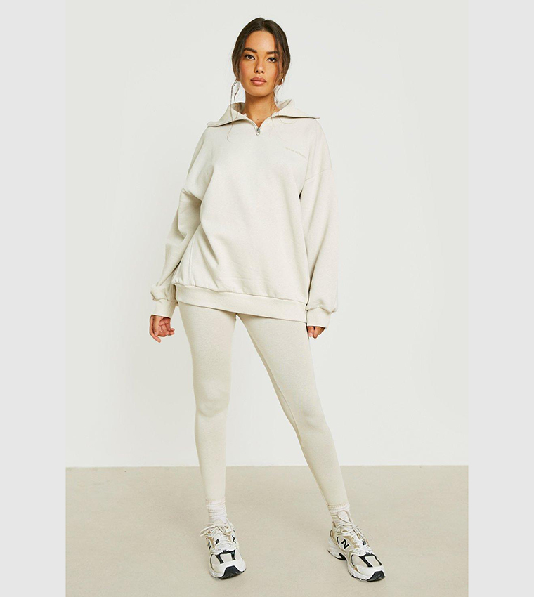 Half Zip Sweatshirt and Legging Set