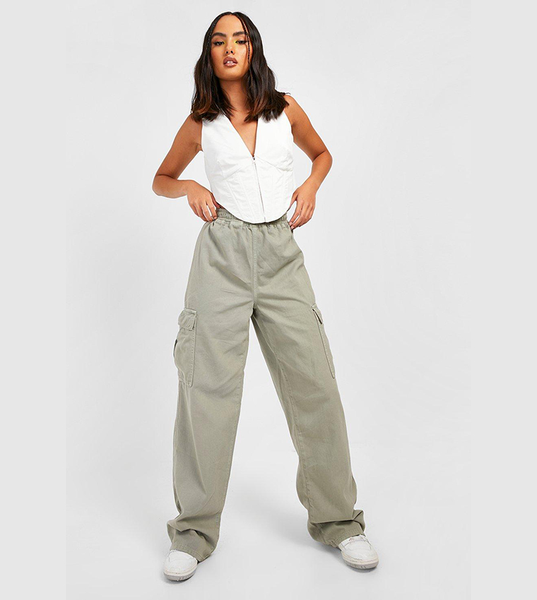 Multi Pocket Straight Leg Cargo Trousers