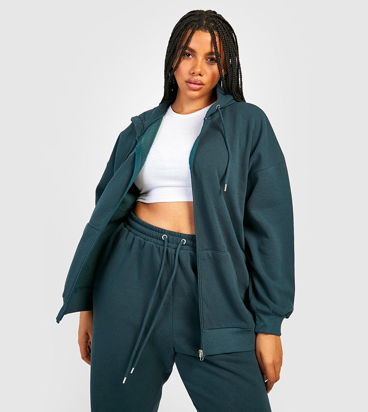 Boohoo plus size hoodies hotsell