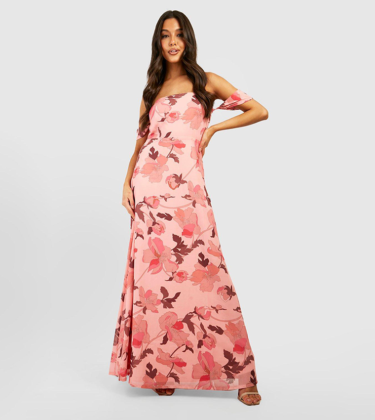 chinese dress ladies Pyper Off Shoulder Maxi Dress