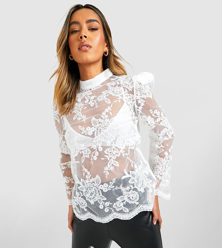 Boohoo clearance lace top