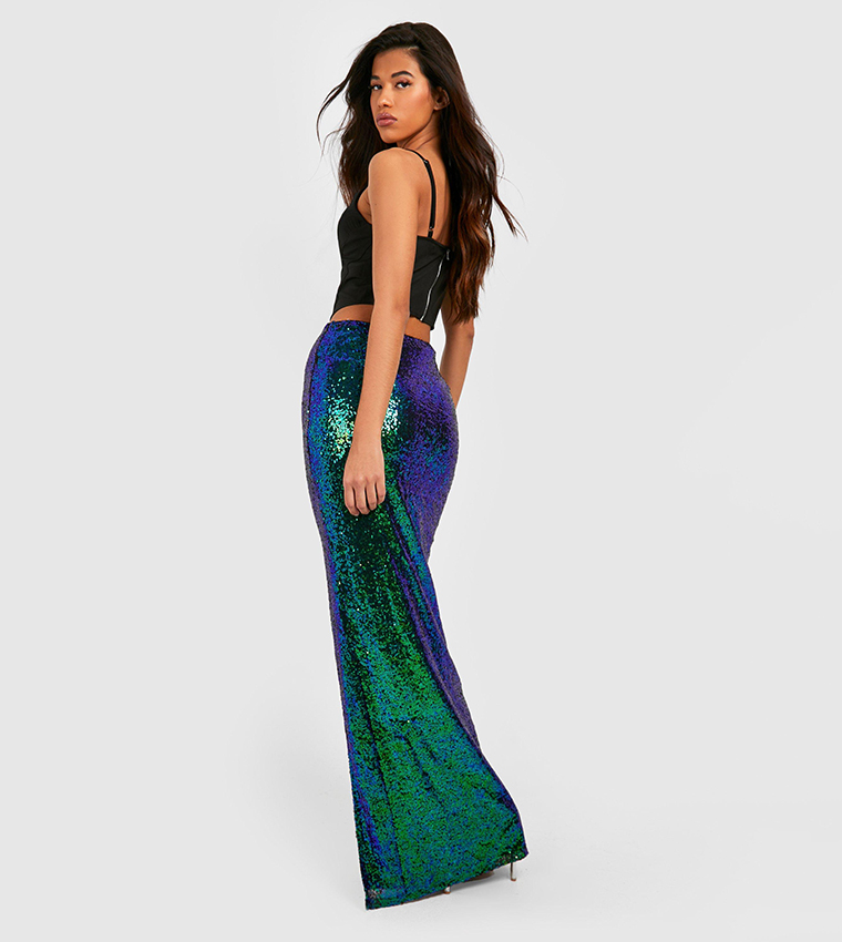 Tall sequin cheap maxi skirt