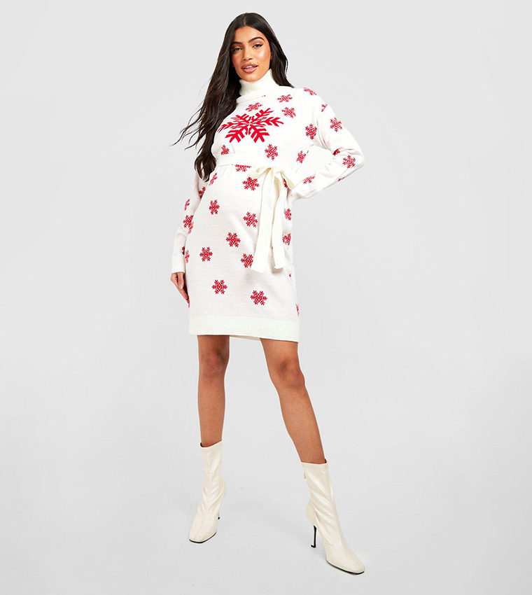 Festive jumper dress on sale