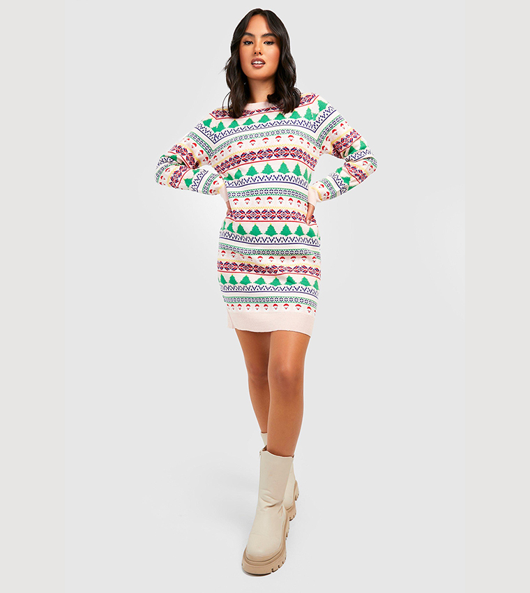 Off the shoulder sales christmas jumper dress