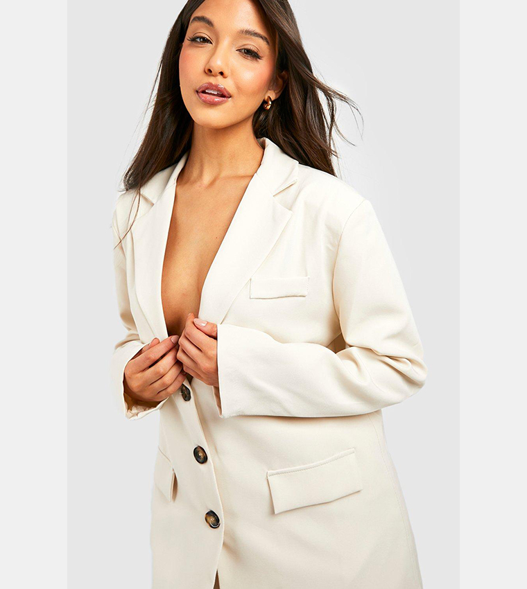 Oversized hotsell blazer white