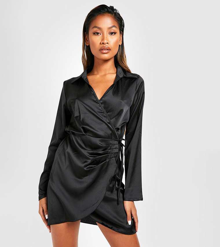green silk slip dress Paiva Slip Dress in Satin Kelly Green main image 1