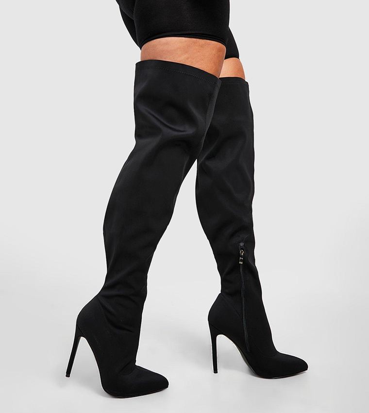 Over the knee stiletto heeled boots sale