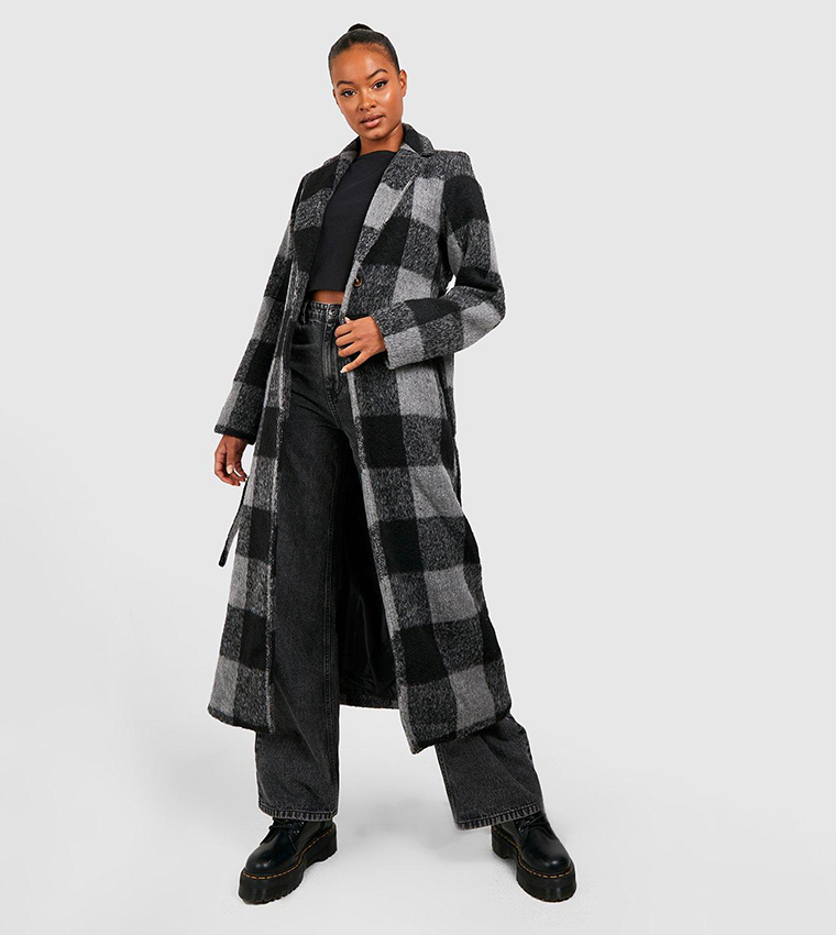 Oversized 2024 check coat