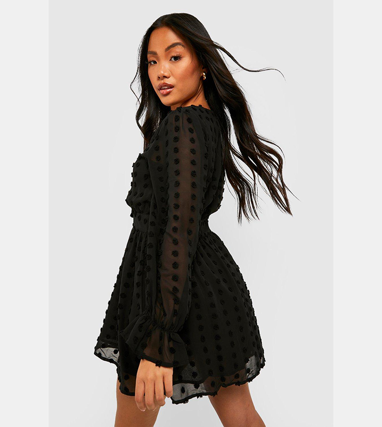 strappy pleated skater midaxi dress in black Black Dress Tie Front Skater Dress Strappy Pleated Skater Midaxi Dress In  Black EGO