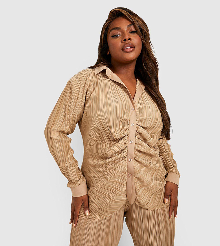 Ruched front shirt online