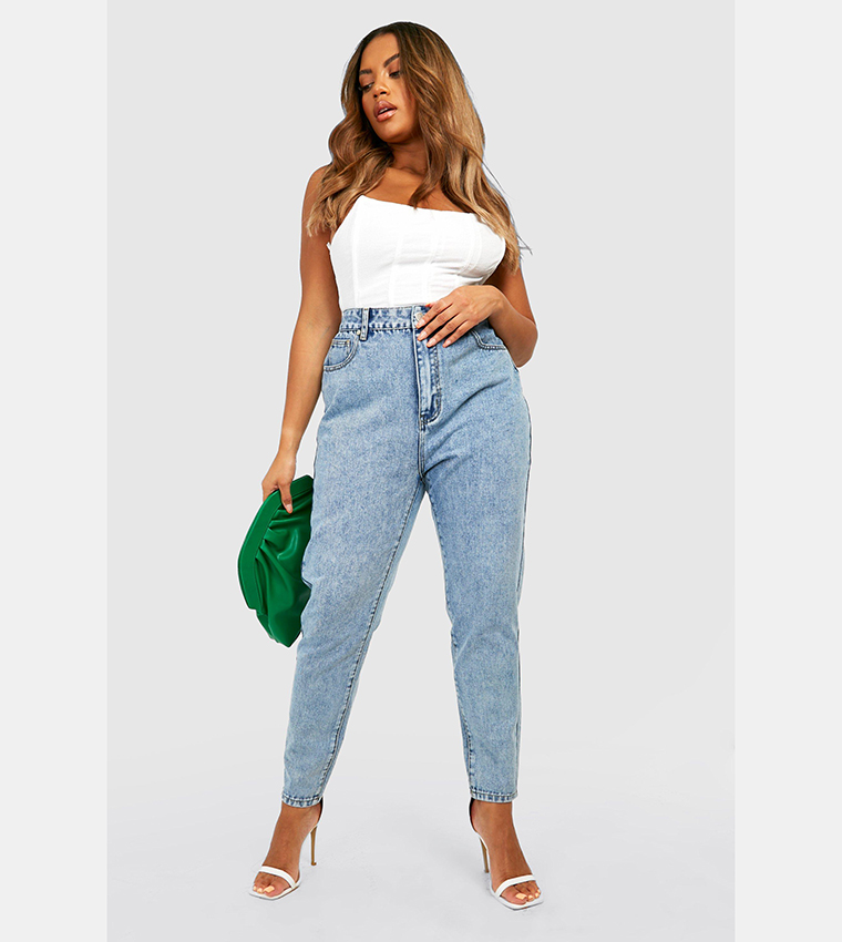 High Waist Mom Fit Jeans