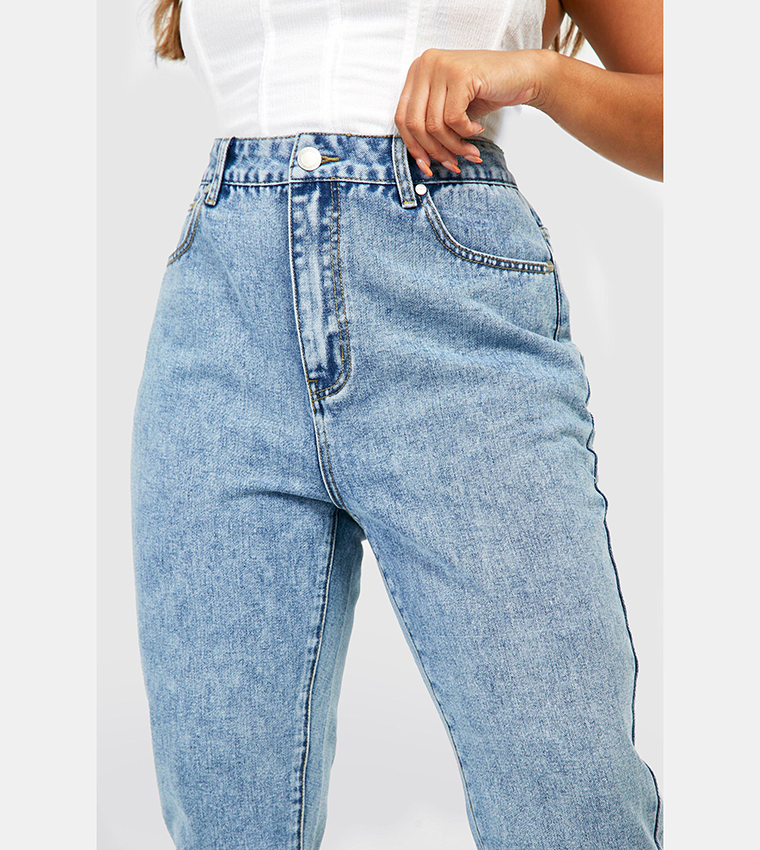 High Waist Mom Fit Jeans