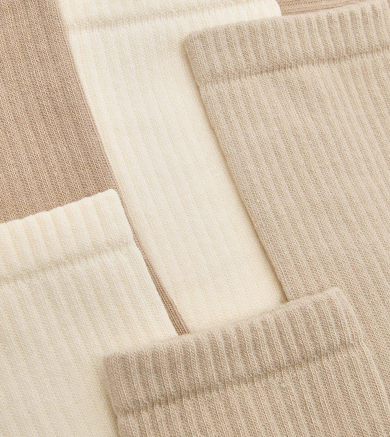 Pack of 3 Tonal Crew Socks