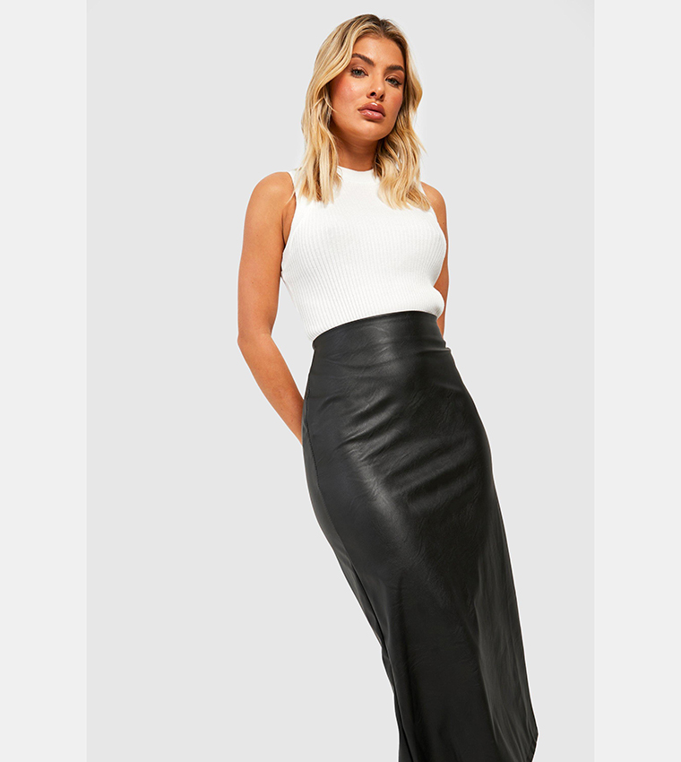 Tube maxi clearance skirt with split