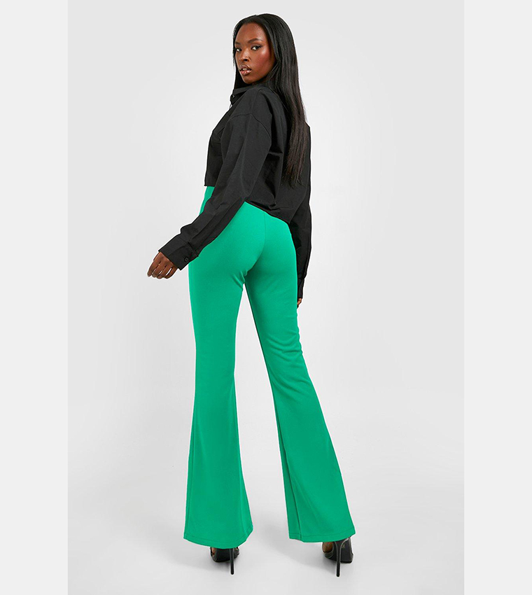 Front split hem pants hotsell