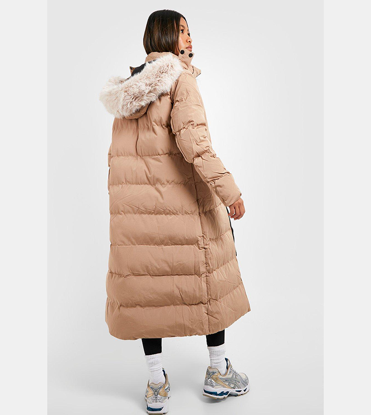 Reversible Faux Fur Parka Jacket_BDHL8180