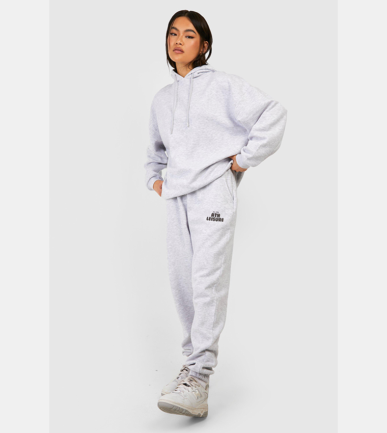 Grey best sale tracksuit boohoo