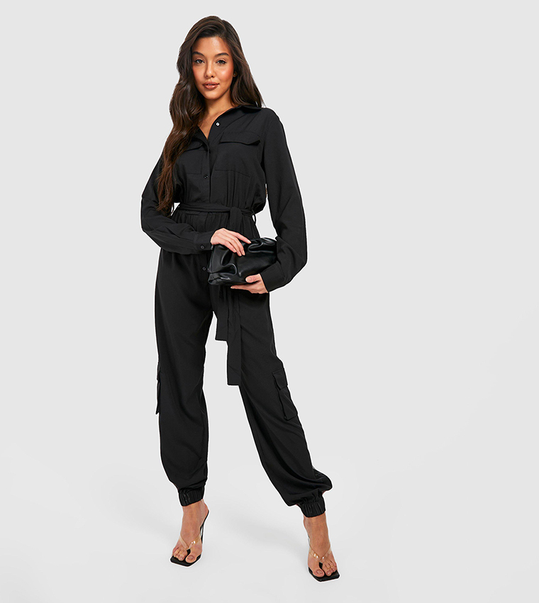 Woven Utility Jumpsuit