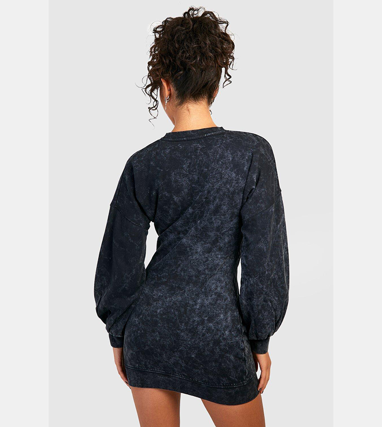 Fitted best sale sweatshirt dress