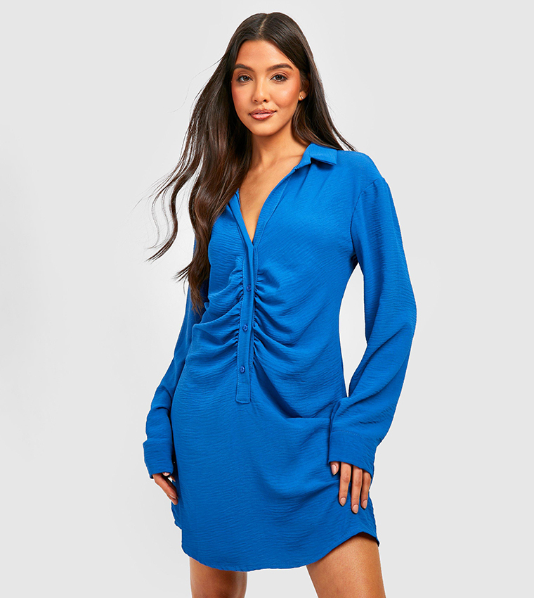 Cobalt blue t shirt dress best sale